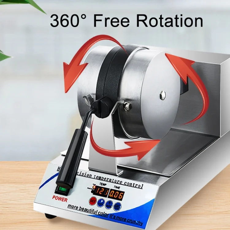 TBD06049072_B3.webp 1200W  Commercial Waffle Maker Stainless Steel Rotatable Waffle Machine - Image 4