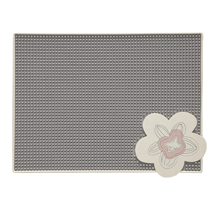 TBD0604907501B.webp PVC Heat Insulation Table Mat Bar Coaster Kitchen Restaurant Thickened Non-Slip Drainage Mat - Image 1