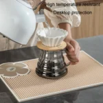 PVC Heat Insulation Table Mat Bar Coaster Kitchen Restaurant Thickened Non-Slip Drainage Mat - Image 5