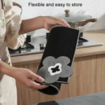 PVC Heat Insulation Table Mat Bar Coaster Kitchen Restaurant Thickened Non-Slip Drainage Mat - Image 6