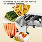 60W Commercial French Fry Cutter Electric Potato Cutter Machine With 3 Blade - Image 9
