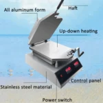 Japanese Paper Thin Seafood Cracker Pancake Machine - Image 7
