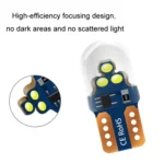 10pcs W5W Width Indicator Light Flashing LED Crystal License Plate Light - Image 4
