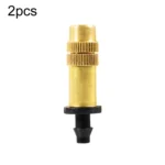 2pcs 4/7mm Barbed Atomizing Spray Nozzle Horticulture And Greenhouse Irrigation Micro Spray Header