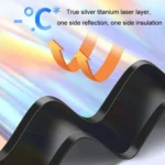 Colorful Titanium Silver Magnetic Car Sun Protection Sunshade Curtain - Image 3