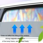 Colorful Titanium Silver Magnetic Car Sun Protection Sunshade Curtain - Image 9