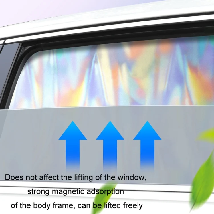 TBD06049197_B8.webp Colorful Titanium Silver Magnetic Car Sun Protection Sunshade Curtain - Image 9