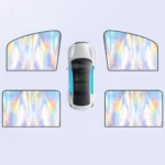 Colorful Titanium Silver Magnetic Car Sun Protection Sunshade Curtain - Image 10