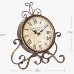 Iron Mute Clock Retro Living Room Decoration Clock - Image 2