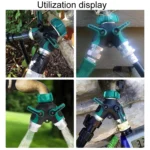 7pcs / Set Y-Type Two-Way Metal Quick Connectors Water Pipe Splitter With Nipple - Image 7