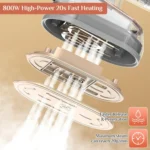 2-in-1 800W Handheld Household Wet and Dry Steam Iron Steam Hanging Iron - Image 5
