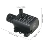 DC12V Solar Micro Brushless Cold Water Circulating Fountain Water Pump - Image 3