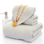 3pcs /Set Cotton Towel Set,  1 Bath Towel, 1 Hand Towel, 1 Face Towel for Bathroom Hotel