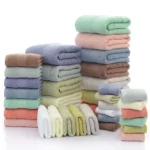 3pcs /Set Cotton Towel Set, 1 Bath Towel, 1 Hand Towel, 1 Face Towel for Bathroom Hotel - Image 3