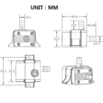 DC12V Solar Micro Brushless Cold Water Circulating Fountain Water Pump - Image 4