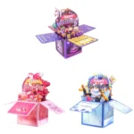 Colorful 3D Three-dimensional Handmade Hollow Paper Carving Birthday Card - Image 2