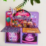 Colorful 3D Three-dimensional Handmade Hollow Paper Carving Birthday Card - Image 7