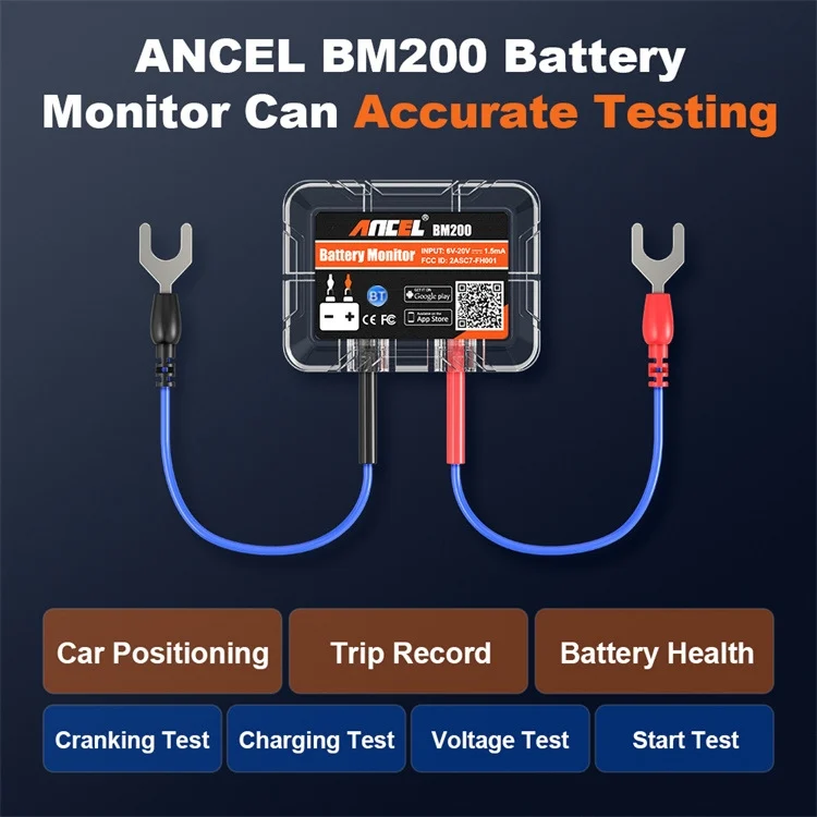 TBD06049364_9.webp ANCEL BM200 12V Bluetooth 4.2 Car Battery Analysis and Detection Tool Battery Tester - Image 10