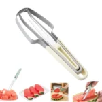 3-in-1 Watermelon Tools Stainless Steel Watermelon Popsicle Cutter Fruit Slicer Peeler Knife Fork