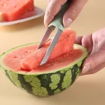 3-in-1 Watermelon Tools Stainless Steel Watermelon Popsicle Cutter Fruit Slicer Peeler Knife Fork - Image 4