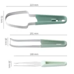 3-in-1 Watermelon Tools Stainless Steel Watermelon Popsicle Cutter Fruit Slicer Peeler Knife Fork - Image 8