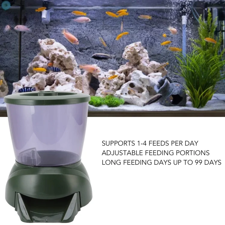 TBD06049400_B1.webp 4.25L Aquarium Automatic Feeder Timing Dosing Fish Tank Pond Feeder - Image 2