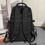 Oxford Cloth Simple Travel Backpack Solid Color Junior High School Students School Bag - Image 3