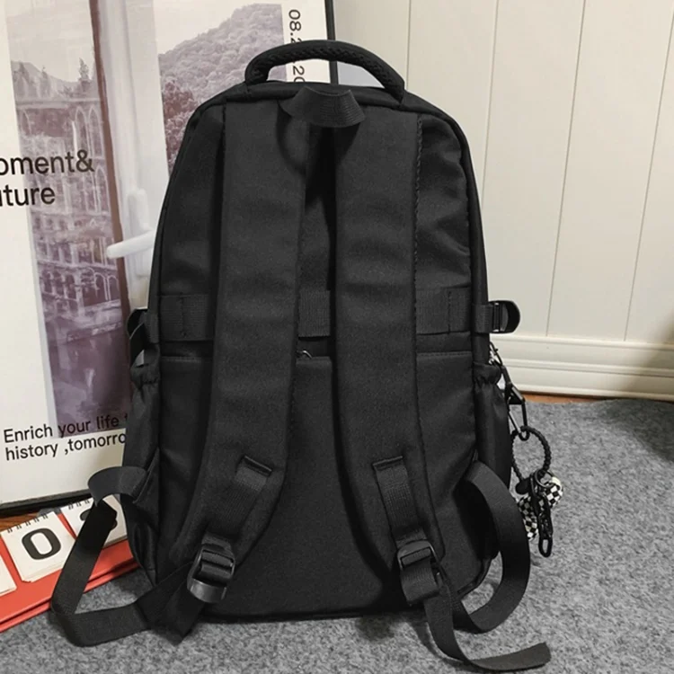 TBD06049424_B2.webp Oxford Cloth Simple Travel Backpack Solid Color Junior High School Students School Bag - Image 3