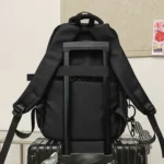 Oxford Cloth Simple Travel Backpack Solid Color Junior High School Students School Bag - Image 6
