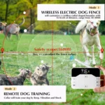 Pet Electronic Fence Wireless Stop Barker Outdoor Dog Collar Remote Control Dog Trainer - Image 2
