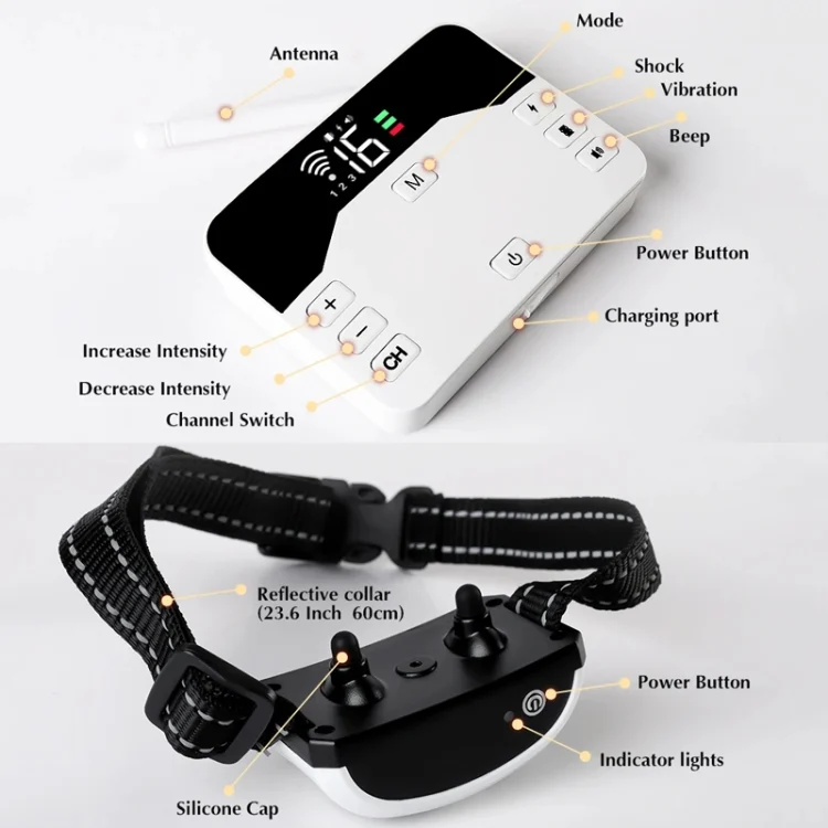 TBD06049428_B2.webp Pet Electronic Fence Wireless Stop Barker Outdoor Dog Collar Remote Control Dog Trainer - Image 3