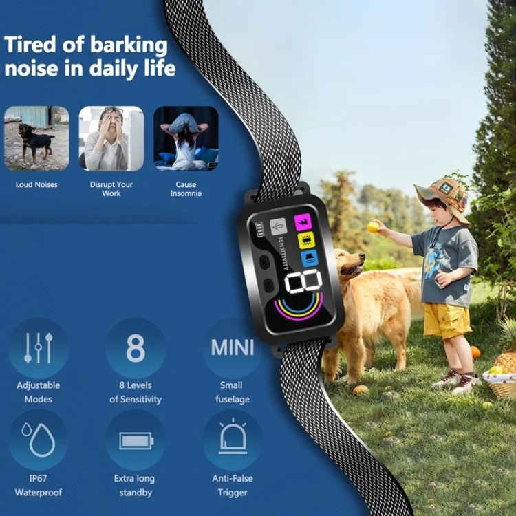 TBD06049453_B1.webp Color Screen Stop Bark Dog Trainer Anti Barking Pet Supplies - Image 2