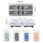 3D Dog Shaped Household Silicone Ice Mold Bar Ice Making Box - Image 3