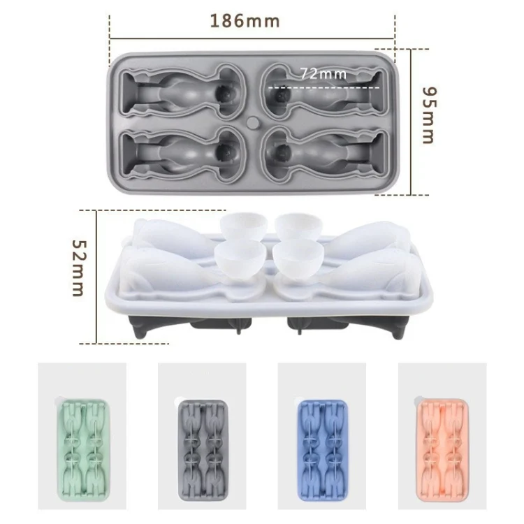 TBD06049454_B2.webp 3D Dog Shaped Household Silicone Ice Mold Bar Ice Making Box - Image 3