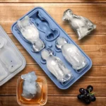3D Dog Shaped Household Silicone Ice Mold Bar Ice Making Box - Image 8