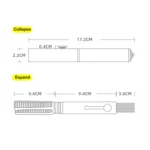 3-In-1 Car Air Outlet Double-Head Cleaning Brush Multi-Functional Detail Brush With Hammer - Image 3