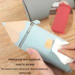 Silicone Pen Pouch Large Capacity Dirty Resistant Storage Stationery Case Pencil Case For Pupils - Image 6