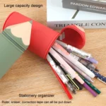 Silicone Pen Pouch Large Capacity Dirty Resistant Storage Stationery Case Pencil Case For Pupils - Image 7