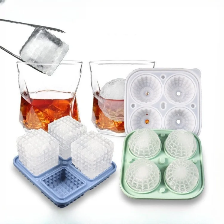 TBD06049491_B1.webp Bar Home Baking Silicone Ice Mold Whiskey Ice Box - Image 2
