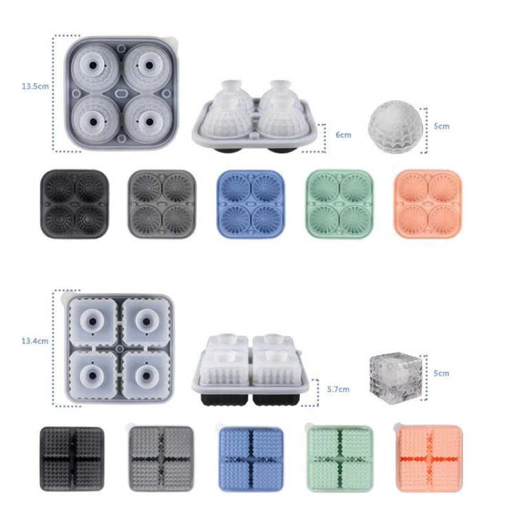 TBD06049491_B2.webp Bar Home Baking Silicone Ice Mold Whiskey Ice Box - Image 3