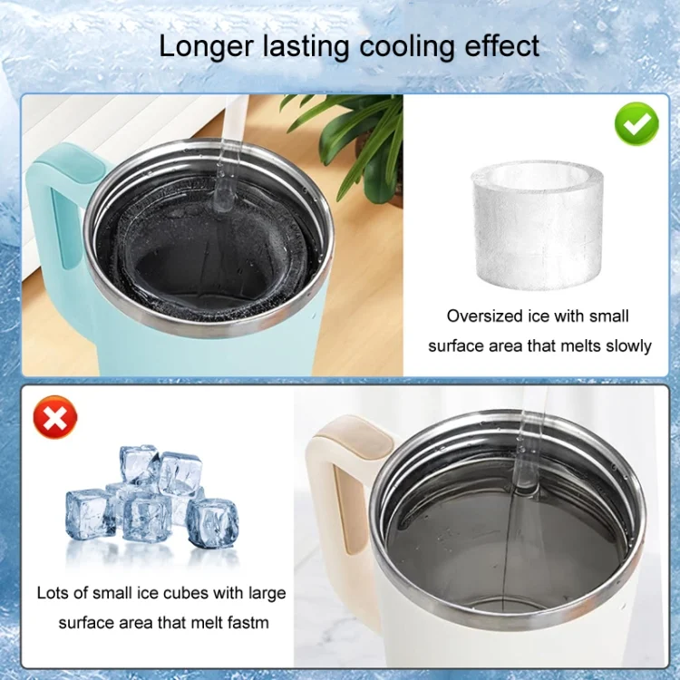 TBD06049495_B8.webp For Stanley Water Cup Silicone Ice Mould Ice Cubes Easy Release - Image 9