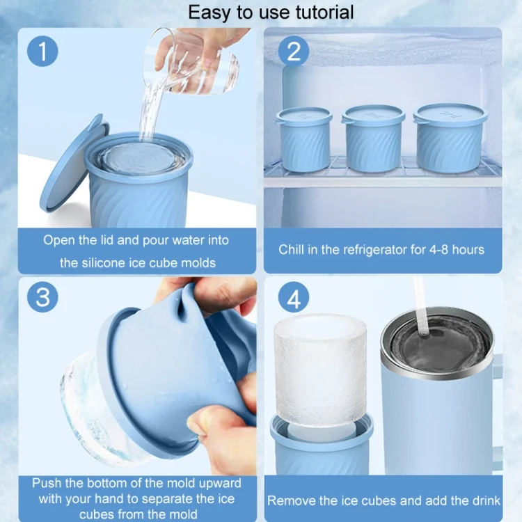 TBD06049495_B9.webp For Stanley Water Cup Silicone Ice Mould Ice Cubes Easy Release - Image 10