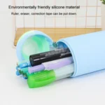 Silicone Pencil Case Pen Container Desk Large Capacity Stationery Case - Image 6