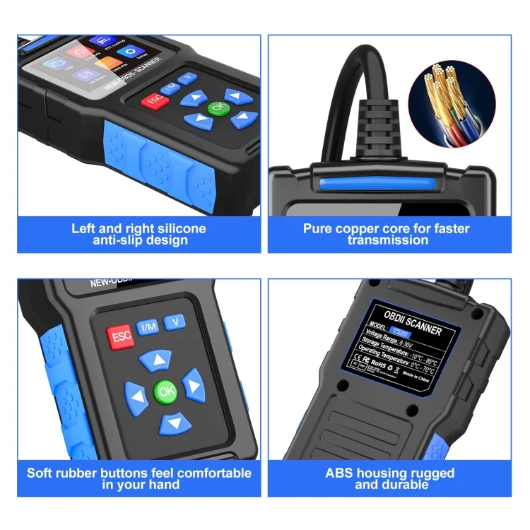 TBD06049521_B3.webp Automobile Fault Diagnostic Instrument OBD2 Engine Tester ELM327 - Image 4