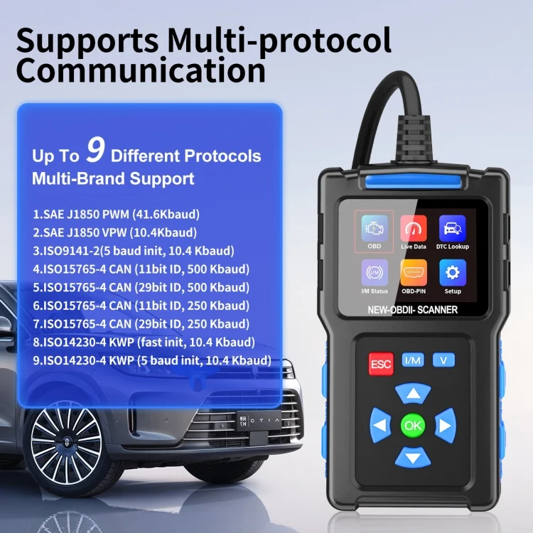 TBD06049521_B6.webp Automobile Fault Diagnostic Instrument OBD2 Engine Tester ELM327 - Image 7