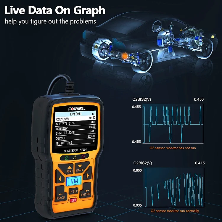 TBD06049543_6.webp FOXWELL NT301 OBD2 Car Fault Diagnostic Instrument Live Data Code Reader Tool - Image 7