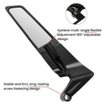 1pair Motorcycle Modification Accessories Invisible Wing Mirror Motorcycle Universal Adjustable Rearview Mirror - Image 5