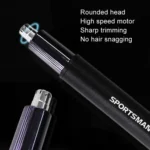 SPORTSMAN SM-431 2 In 1 Electric Nose Hair Repairer Rechargeable Eyebrow Shaver Body Hair Trimmer - Image 4
