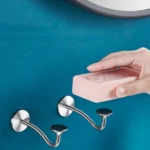 Bathroom Stainless Steel Magnetic Soap Holder Wall Mounted No Hole Soap Hanger - Image 8