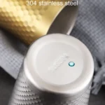 304 Stainless Steel Hammer Mug Thickened Double-Layer Restaurant Tea Cups - Image 4